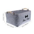 thumbnail image 2 of YOPTOP Pet Toy and Accessory Storage Bin Felt Basket Chest Organizer Container,Grey,39x27x18cm, 2 of 6