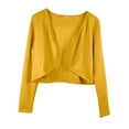 thumbnail image 1 of Bellella Cardigan pour Femmes, Chandail, Veste à Manches Longues, Haut Léger, Cardigan Ample à devant Ouvert, Chemisier pour Femmes, Jaune, 2TG, 1 of 1