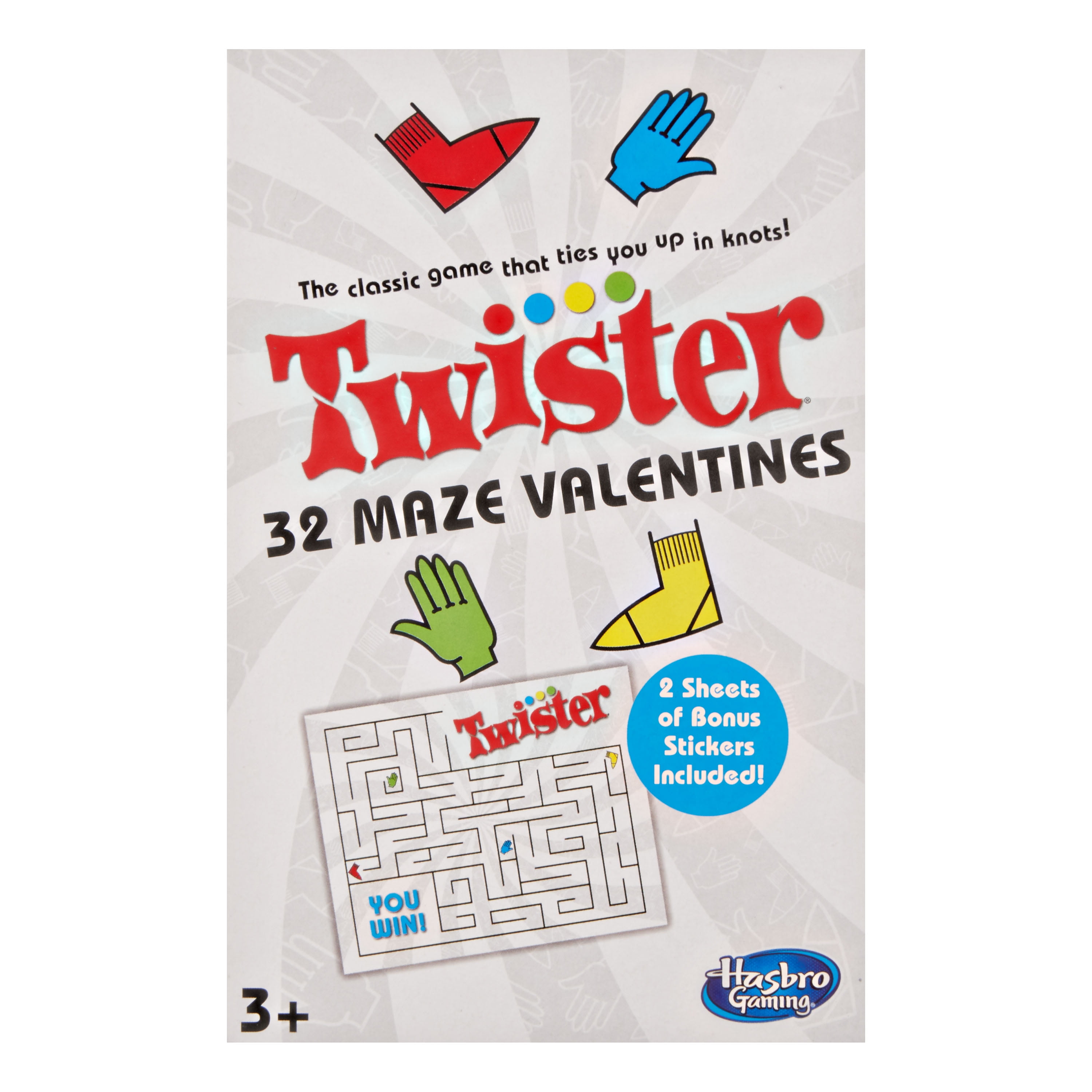 WAY TO CELEBRATE 32 COUNT TWISTER VALENTINE EXCHANGE CARDS