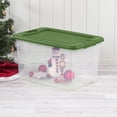 thumbnail image 5 of Sterilite 64 Qt Latching Clear Plastic Holiday Storage Container, (12 Pack), 5 of 10