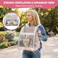 thumbnail image 5 of Cat Carrier Backpack Expandable Cool-Ventilated Pet Carrier Backpack for Cats and Small Dog Puppies Outdoor Travel Bag for Pets, Pink, 5 of 8