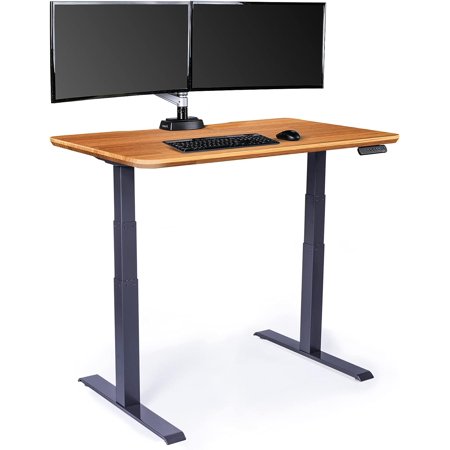 UPC: 0813866026875 | Vari 48” x 30  VariDesk Electric Height Adjustable Standing Desk Computer Table  Butcherblock
