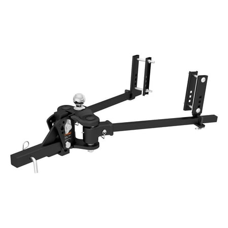 Curt Manufacturing Cur17500 Trutrack Trunnion Style 1000 lb Tongue/10000 lb Gtw Weight Distribution Hitch with Active Sway Control