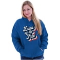 thumbnail image 3 of American Land of the Free Patriotic Hoodie Sweatshirt Women Men Brisco Brands S, 3 of 6