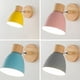 thumbnail image 1 of Lámpara de pared de noche para dormitorio, macarrón de hierro y Metal nórdico, lámpara de pared moderna de color rosa Simple para niños, 1 of 1