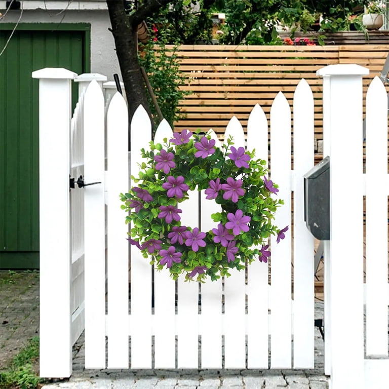 【decorate】 Spring Wreath, Czzoypi Vibrant Artificial Flower Door Decoration