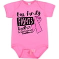thumbnail image 3 of Inktastic Our Family Fights Together Breast Cancer Awareness Boys or Girls Baby Bodysuit, 3 of 5
