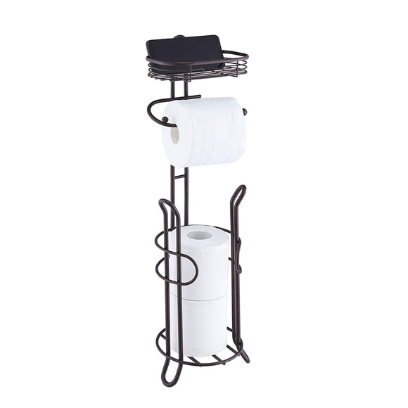 Portarrollos de baño SunnyPoint color bronce 65x18x18 cm
