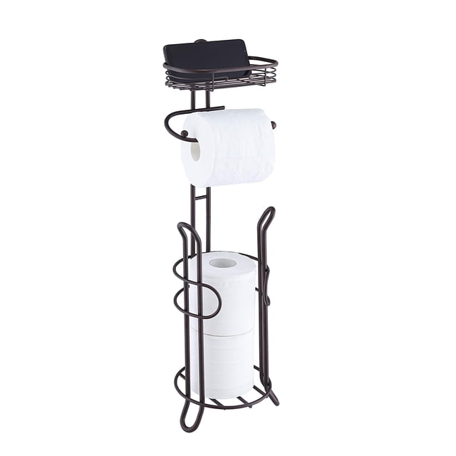 Portarrollos de baño SunnyPoint color bronce 65x18x18 cm