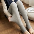 thumbnail image 6 of Womens Winter Warm Leggings Elastic Velvet Fleece Lined Thick Tight Leggings, 6 of 8
