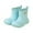 Light Blue, variant on lnmuld Kids Rain Boots Lightweight On Mid Calf Rain Boots for Boys Comfortable Soft Sole Outdoor Footwear Durable Rubber Design Youth Casual Walking