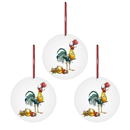 

AXXD Christmas Deco Christmas Tree Diy Ornaments Hanging Decoration Gift 2021 Retro Personalized Chicken Sculpting Hanging Charms Pendants Decorations Winter Holiday Party For Rollback