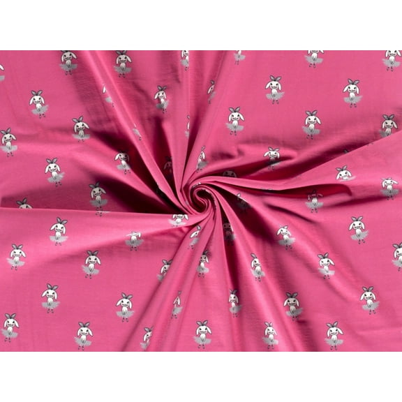Minerva Cotton Jersey Stretch Knit Fabric Fuchsia - per yard