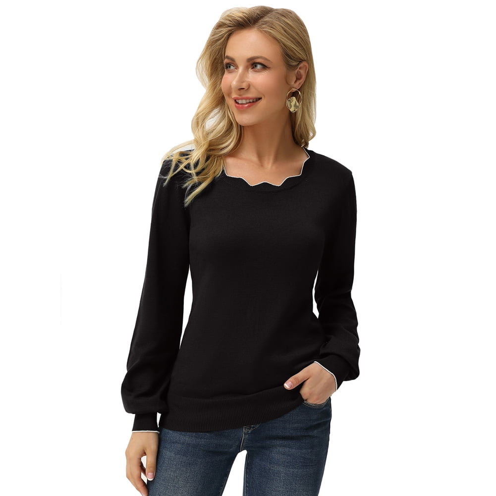 GRACE KARIN Women's High Stretchy Long Sleeve Pullover Sweater Blouse Top GRACE KARIN Women's High Stretchy Long Sleeve Pullover Sweater Blouse Top