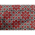thumbnail image 4 of oneOone Cotton Cambric Dark Peach Fabric Geometric & Floral Block Sewing Fabric By The Yard Printed Diy Clothing Sewing Supplies 56 Inch Wide, 4 of 4