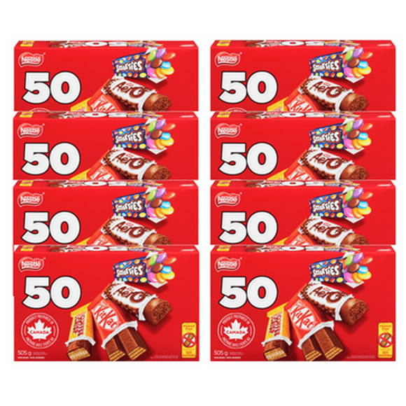 NESTLE Mini Barres Assorties Halloween 1g Lot de 50 (8/caisse)