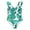 White, variant on Tween Girls Bikinis 3 Piece Swimsuits Tropical Prints Rullfe Bathing Suit Briefs Swimwear Set