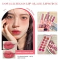 thumbnail image 3 of Double-headed 2 In 1 Lip Tint Set Lip Glaze Mud Matte Gloss Water Lipstick Mouth Light Toot, 3 of 8