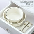 thumbnail image 5 of Country Kitchen 13-Pc Pots and Pans Set with Removable Handles Nonstick Cookware Set, Cream, 5 of 9