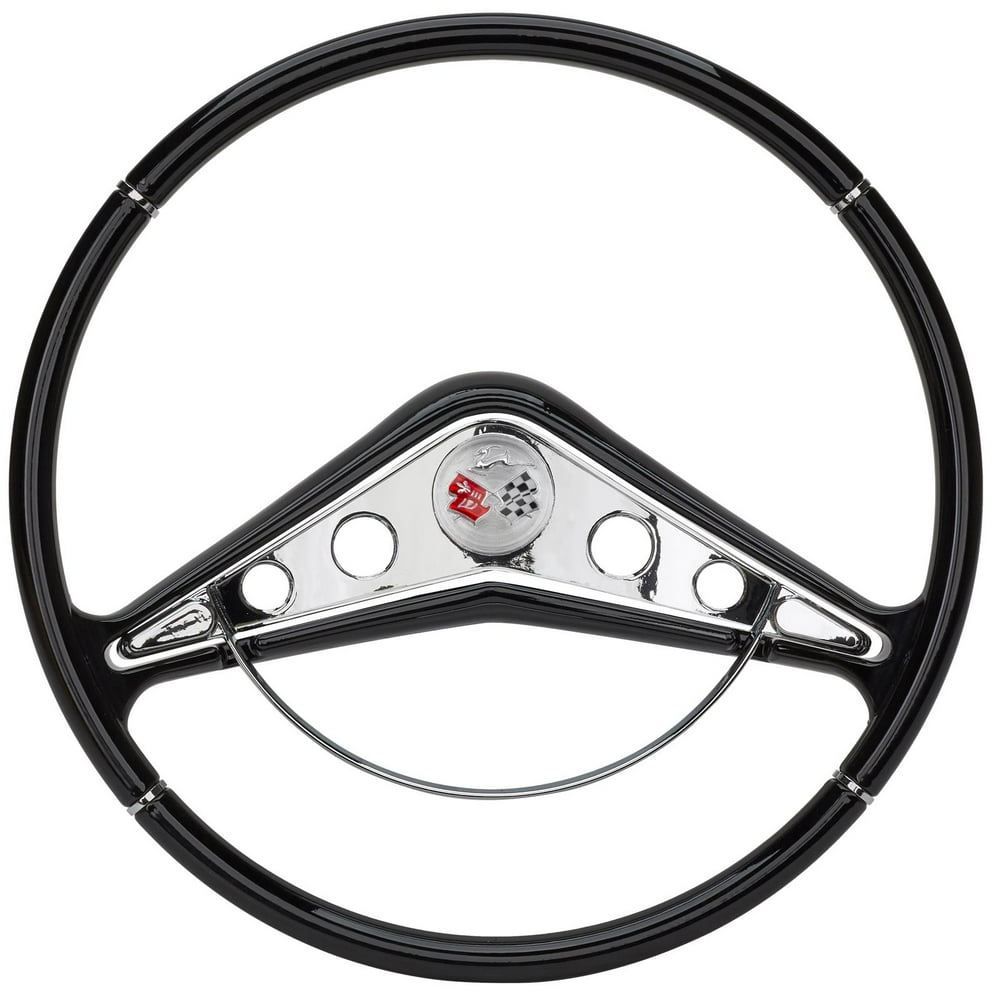 15 Inch Impala Style Steering Wheel & Horn Emblem, 1959 Impala