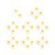 thumbnail image 5 of Parche de flores 30 Uds Macarena Parches Bordados Blanco, 5 of 8