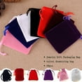 thumbnail image 1 of Zhaomeidaxi Velvet Drawstring Bag Multicolor 1.97" X 2.76" for Christmas Wedding Gift Bag Velvet Cloth Jewelry Bag Jewelry Gift Packaging Lucky Bag,Purple 10pcs, 1 of 8