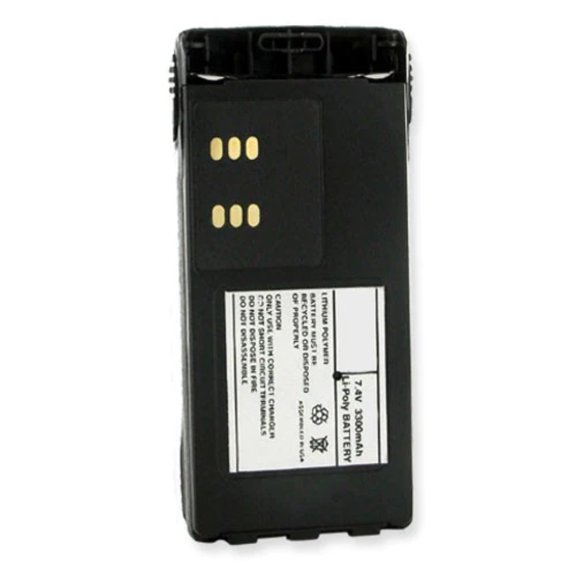 Batteries N Accessories BNA-WB-BLP-9012 2-Way Radio Battery - Li-Pol, 7.5V, 3300 mAh, Ultra High Capacity Battery - Replacement for Motorola HNN9012 Li-Pol Battery