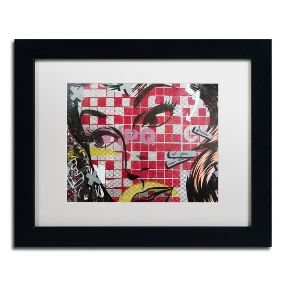 Trademark Fine Art "If You Can" Canvas Art by Dan Monteavaro White Matte, Black Frame