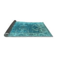 thumbnail image 2 of Ahgly Company Indoor Round Oriental Light Blue Traditional Area Rugs, 8' Round, 2 of 4