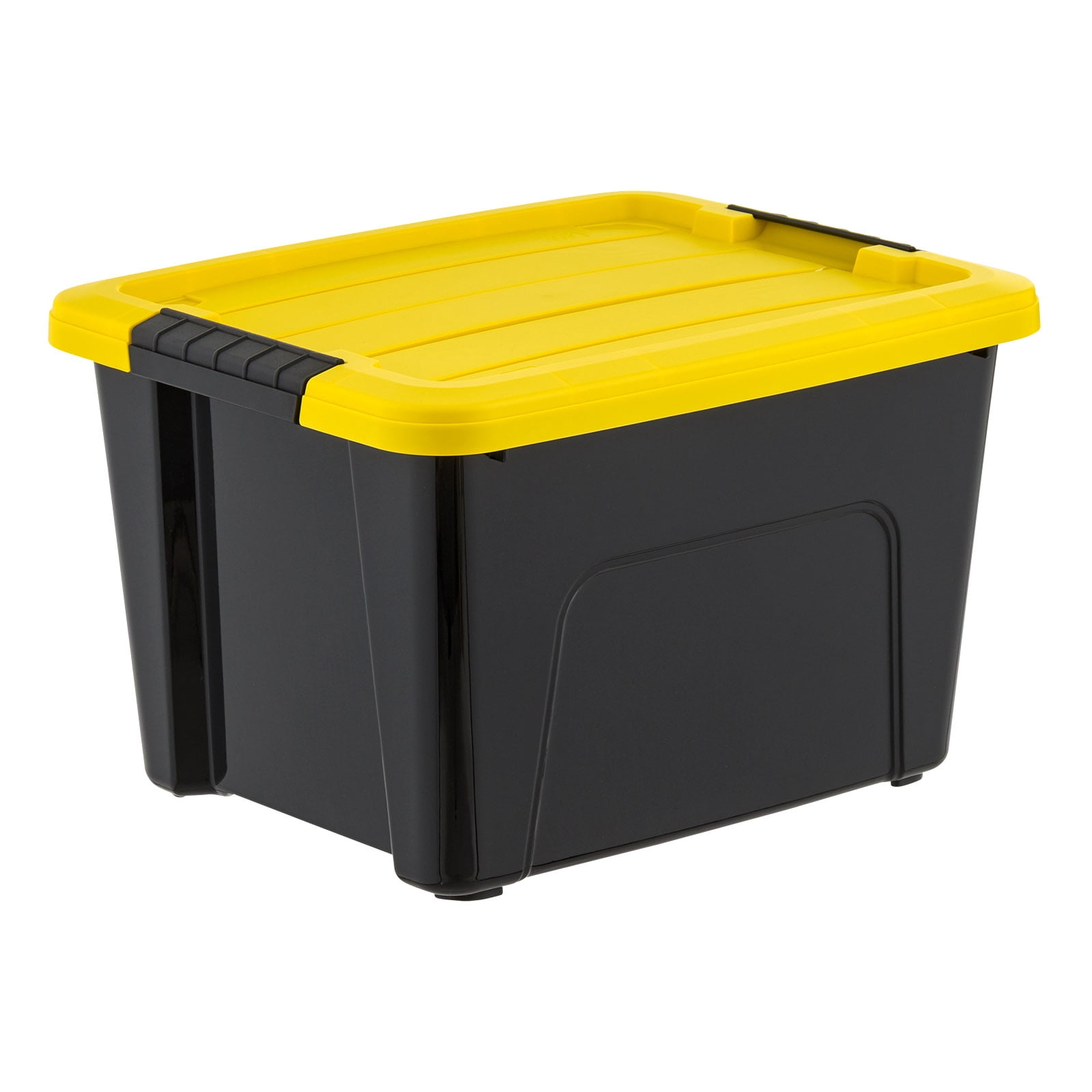 IRIS 20 Qt. Plastic Storage Bins with Lids, Stackable Storage Containers, Totes, 6 Pack