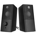 thumbnail image 1 of HP - Altavoces est&eacute;reo para Ordenador con Conector Jack de 3,5 mm y alimentaci&oacute;n USB, Color Negro, 1 of 6