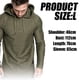 thumbnail image 2 of Sudadera deportiva con capucha de moda para hombre, sudadera de polar de color sólido, 2 of 5