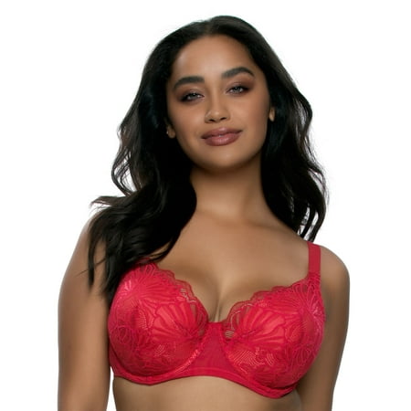 

Paramour by Felina | Tempting Plush All Over Lace Underwire Bra (Tango Red 38H)