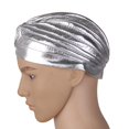 thumbnail image 2 of árabe Unisex Turbante Elástico Plisada para proteger Principal Capo Sombrero Colco Turbante indio, 2 of 7