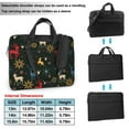 thumbnail image 6 of YFYANG 14 inch Universal Laptop Bag Oxford Cloth Laptop Sleeve, Multi-functional Vintage Christmas Texture Notebook Computer Messenger Bag Handbag, 6 of 8