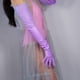 thumbnail image 3 of Guantes DooWay superlargos de piel de cordero sintética lila para mujer, 3 of 6