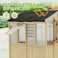 thumbnail image 3 of EAGLE PEAK 50% Sun Shade Cloth Mesh Cover with Grommets for Greenhouse for EAGLE PEAK 6.7x7.5x7.7 ft Wood Greenhouse, Black, 3 of 9