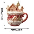 thumbnail image 3 of Snow Cabin Christmas Tree Ornaments,Coffee Cup Christmas Ornaments,Hot Cocoa Xmas Ornament for Xmas Tree Window Door Holiday Decor,Coffee Cup Ornaments for Christmas Tree,Christmas Tree Decoration, 3 of 3