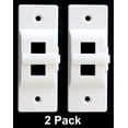 thumbnail image 2 of 2 Pack White Hinge Lock Light Switch Guard Cover - Prevent accidental turning on & off, 2 of 5