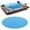 Transparent Blue, variant on NFTIGB Acrylic Turntable Platter Mat for 12 Inch Vinyl Record Players, Low Noise Slipmat, Transparent Pink