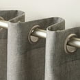 thumbnail image 4 of Exclusive Home Curtains Loha Linen Grommet Top Curtain Panel Pair, 54x96, Black Pearl, 4 of 8