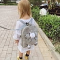 thumbnail image 2 of 3D Plush Animal Backpack for Age 4t 5t 6t, 5th 6th Soft & Fluffy Design Lightweight Padded Straps Play Daypack, 2 of 5