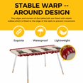 thumbnail image 4 of Christmas Truck Table Cloths for 8 Foot Rectangle Tables, Winter Pine Tree Xmas Snowflake Plaid on Linen Patio Waterproof Elastic Fitted Tablecloths, Washable Rectangular Table Cover for Camping, 4 of 8