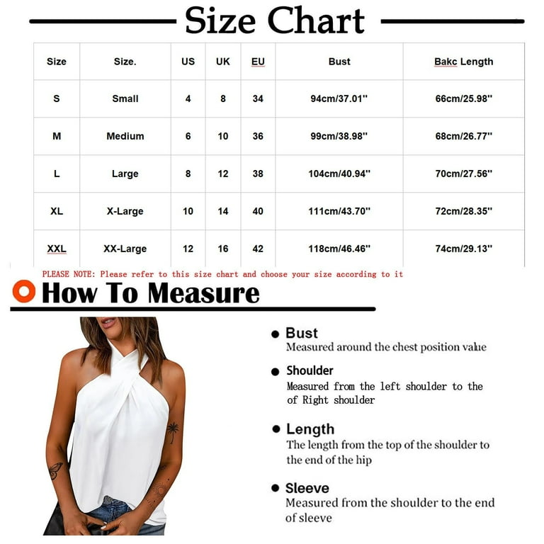 Xysaqa Womens Sleeveless Criss Cross Halter Top Loose-Fit