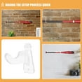thumbnail image 3 of SEWCHICS 2Pair Wall Mount Baseball Bat Organizer Acrylic Holder with Installation Kit for Softball and Baseball, 3 of 8