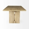 thumbnail image 3 of HomeRoots 397609 Modern Rustic Wooden Dining Table, Light Natural, 3 of 9