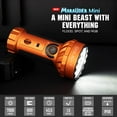 thumbnail image 3 of OLIGHT Marauder Mini Rechargeable Flashlight 7,000 Lumens Flashlights with 600 Meters Beam Distance Spotlight Outdoors, Hunting, and Searching(Orange), 3 of 10