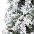 thumbnail image 3 of Nearly Natural 8ft Flocked White River Mountain Pine Artificial Christmas Tree, 3 of 6