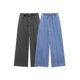 thumbnail image 2 of HH TRAF Otoño Pantalones de mezclilla para mujer Tendencia de moda Pantalones vaqueros rectos sueltos para mujer Pantalones largos de pierna ancha con cordón para mujer, 2 of 5