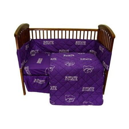 Bundle-16 College Covers Kansas State Crib Bedding Set